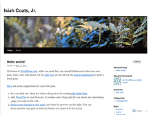 Tablet Screenshot of isiahcoatsjr.wordpress.com