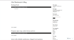 Desktop Screenshot of chefmackenzie.wordpress.com