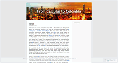 Desktop Screenshot of fromcalculustocolumbia.wordpress.com