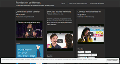 Desktop Screenshot of fundaciondeheroes.wordpress.com