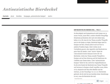 Tablet Screenshot of antisexistischebierdeckel.wordpress.com