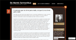 Desktop Screenshot of dementissermonibus.wordpress.com