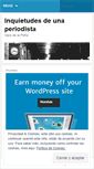 Mobile Screenshot of inquietudesdeunaperiodista.wordpress.com