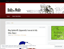 Tablet Screenshot of hollyawolfe.wordpress.com