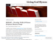 Tablet Screenshot of livinggodhymns.wordpress.com