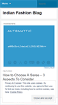 Mobile Screenshot of indianfashionblog.wordpress.com
