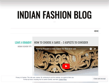 Tablet Screenshot of indianfashionblog.wordpress.com