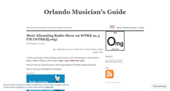 Desktop Screenshot of orlandomusiciansguide.wordpress.com