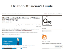 Tablet Screenshot of orlandomusiciansguide.wordpress.com