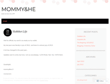 Tablet Screenshot of mommyandhe.wordpress.com