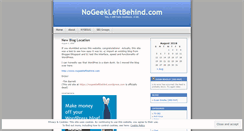 Desktop Screenshot of nogeekleftbehind.wordpress.com