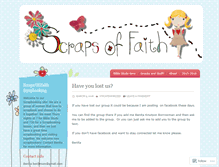 Tablet Screenshot of benjiscrapsoffaith.wordpress.com