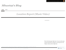 Tablet Screenshot of mhunt92.wordpress.com