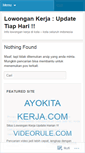 Mobile Screenshot of kerjakerja.wordpress.com
