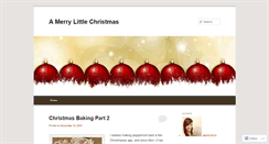 Desktop Screenshot of amerrylittlechristmasblog.wordpress.com