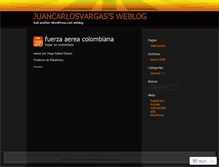 Tablet Screenshot of juancarlosvargas.wordpress.com