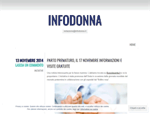 Tablet Screenshot of infodonna.wordpress.com