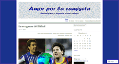 Desktop Screenshot of amorporlacamiseta.wordpress.com