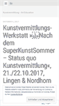 Mobile Screenshot of kunstvermittlung.wordpress.com