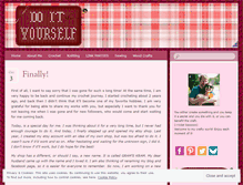 Tablet Screenshot of doityourselfbyruta.wordpress.com