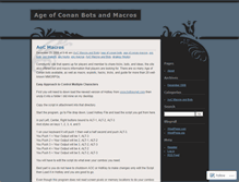 Tablet Screenshot of aocmacros.wordpress.com
