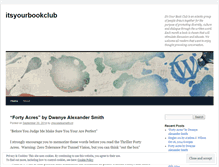 Tablet Screenshot of itsyourbookclub.wordpress.com