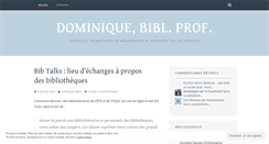 Desktop Screenshot of dominiquep.wordpress.com