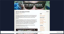 Desktop Screenshot of iamtherealwalrus.wordpress.com