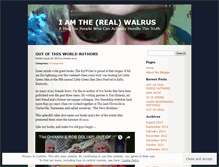 Tablet Screenshot of iamtherealwalrus.wordpress.com