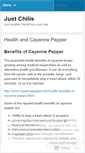 Mobile Screenshot of justchili.wordpress.com