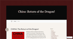 Desktop Screenshot of chinareturnofthedragon.wordpress.com