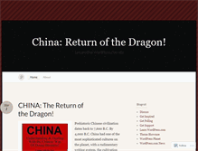 Tablet Screenshot of chinareturnofthedragon.wordpress.com