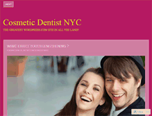 Tablet Screenshot of cosmeticdentistnyc81.wordpress.com