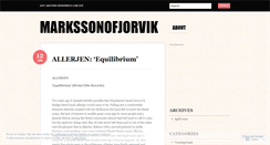 Desktop Screenshot of markssonofjorvik.wordpress.com