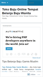 Mobile Screenshot of belanjabajuonlinewanita.wordpress.com