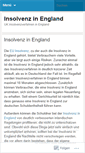 Mobile Screenshot of englischeinsolvenz.wordpress.com