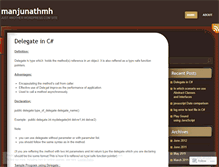 Tablet Screenshot of manjunathmh.wordpress.com