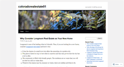 Desktop Screenshot of coloradorealestate01.wordpress.com