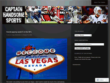 Tablet Screenshot of captainhandsomesports.wordpress.com