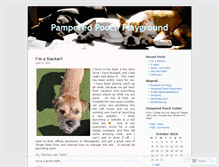 Tablet Screenshot of pamperedpoochplayground.wordpress.com