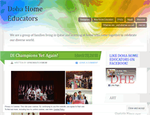 Tablet Screenshot of dohahomeeducators.wordpress.com