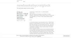 Desktop Screenshot of newbooksbycraiglock.wordpress.com
