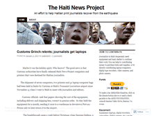 Tablet Screenshot of haitinewsproject.wordpress.com