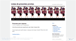 Desktop Screenshot of listasdepresentes.wordpress.com