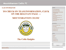 Tablet Screenshot of mountshannonceltic.wordpress.com