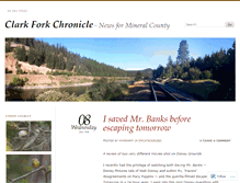 Tablet Screenshot of clarkforkchronicle.wordpress.com