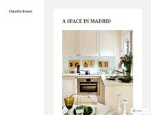 Tablet Screenshot of claudiabravodesign.wordpress.com