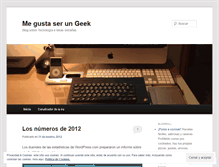 Tablet Screenshot of megustaserungeek.wordpress.com