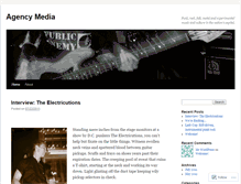 Tablet Screenshot of agencymedia.wordpress.com