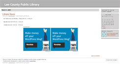 Desktop Screenshot of leecountylibrary.wordpress.com